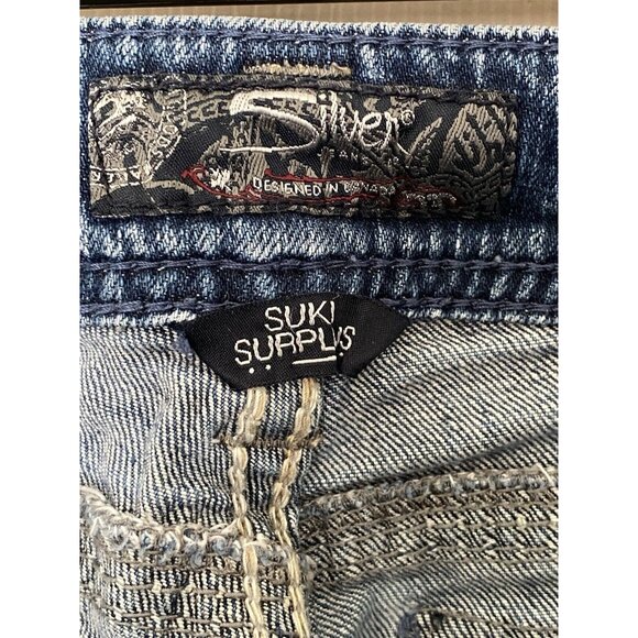 Silver Jeans Suki Surplus Women's Tag 28x30 Medium Wash Mid Rise Bootcut 30x30 - Picture 7 of 15